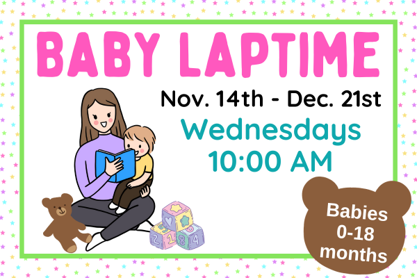 baby laptime, wednesdays at 10 AM
