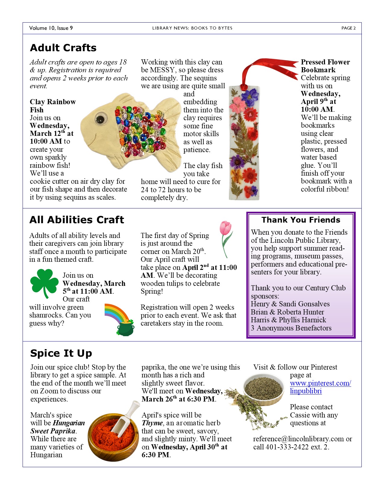 Newsletter Page 2