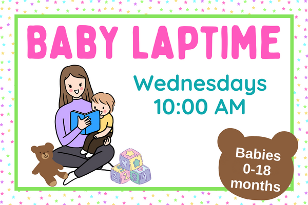baby laptime, wednesdays at 10 AM
