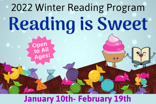 2022 winter reading program, reading is sweet