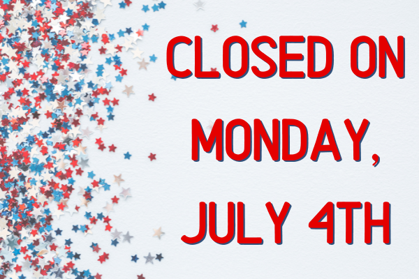 closed on Monday, July 4th
