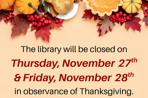 library closed on nov 27 & nov 28