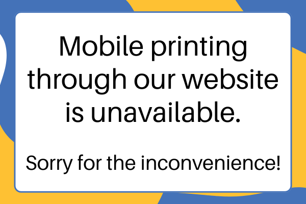 mobile printing unavailable